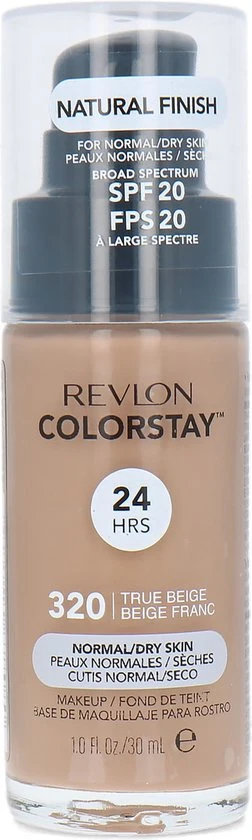 Revlon ColorStay foundation - met pomp voor normale/droge huid - 320 True Beige - Afbeelding 2