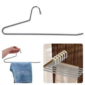 Cheqo® Metalen Kledinghanger - Kleerhanger - Kleding Hanger - Anti-Slip - Ruimtebesparend - Voor Broeken - Duurzaam Ontwerp