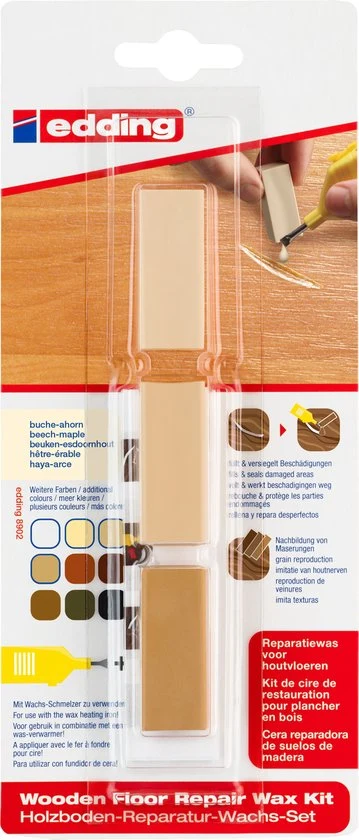 Edding 8902 reparatiewas - houtvloeren - beuken-esdoornhout - Afbeelding 2