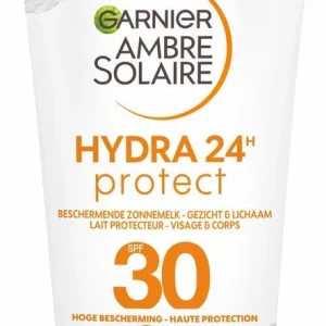 Garnier Ambre Solaire zonnebrandmelk - gezicht en lichaam - SPF 30 met karitéboter - reisformaat 50 ml