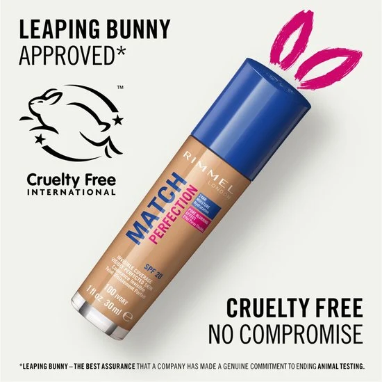 Rimmel London Match Perfection foundation - 100 Ivory - Beige - Afbeelding 4