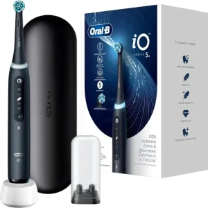 Oral-B iO5 elektrische tandenborstel - met reisetui - Zwart