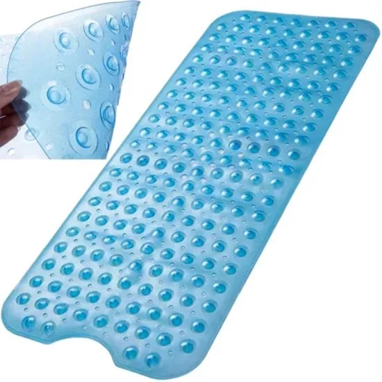 Ruhhy badmat - antislip 100×40 cm - Blauw - Afbeelding 2