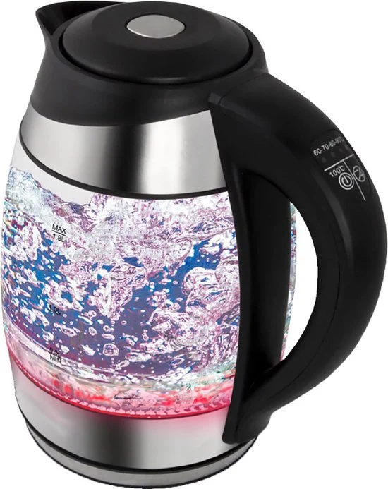 Esperanza EKK026 waterkoker - glas LED verlichting 1,7 liter - instelbare temperatuur