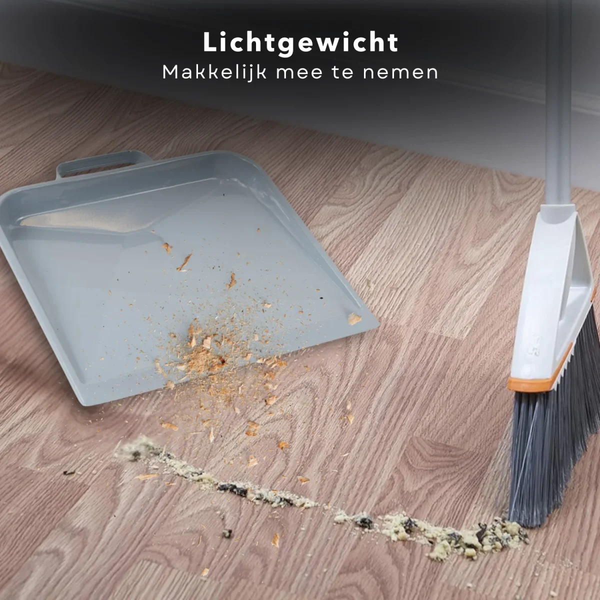 Cheqo® Blik - Metalen Stofblik Grijs - Duurzaam - Handvat voor Huishoudelijk Gebruik - Blik voor Stoffer en Blik - Afbeelding 6
