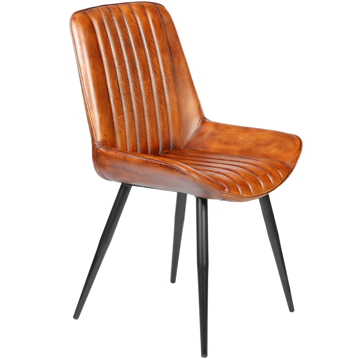 Stoel eetkamer leer - Afbeelding 2