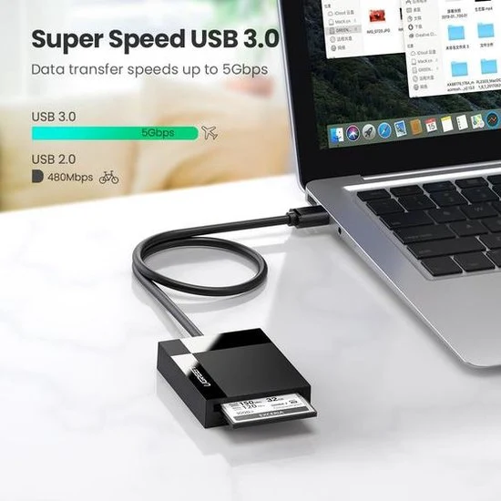Ugreen USB 3.0 kaartlezer - all-in-one SD/TF/CF/MS - UG215 - Afbeelding 6