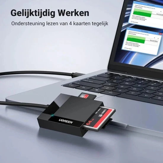 Ugreen USB 3.0 kaartlezer - all-in-one SD/TF/CF/MS - UG215 - Afbeelding 9