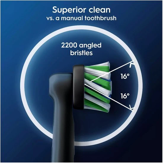 Oral-B Cross Action opzetborstels - 5 stuks - Zwart - Afbeelding 5