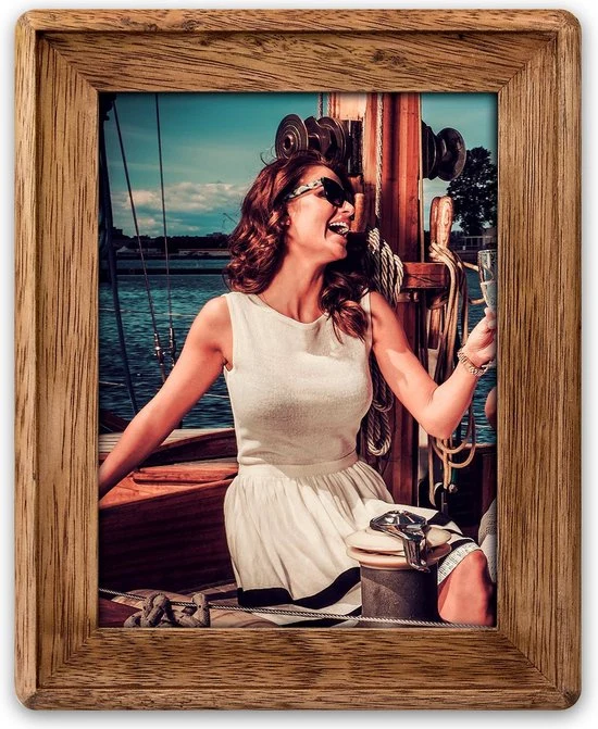 Houten fotolijst - 10×15 cm - Bruin