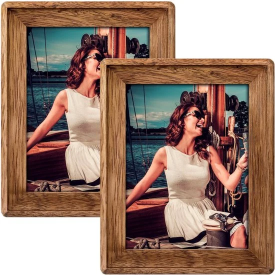 Houten fotolijst - 10×15 cm - Bruin - Afbeelding 5
