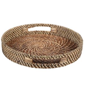 Rotan dienblad Bea rond