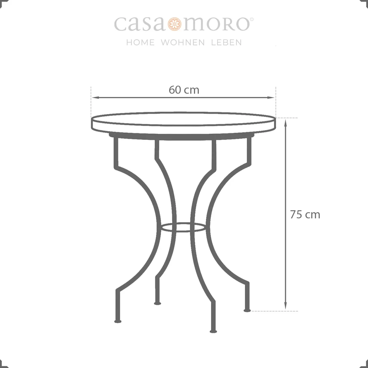 Balkontafel tuintafel rond - Afbeelding 4