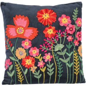 Livia sierkussen met bloemenshow