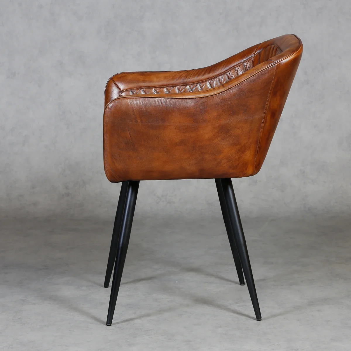 Bruin leren fauteuil - Afbeelding 7