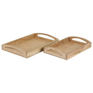 Houten dienblad HTB2 set van 2