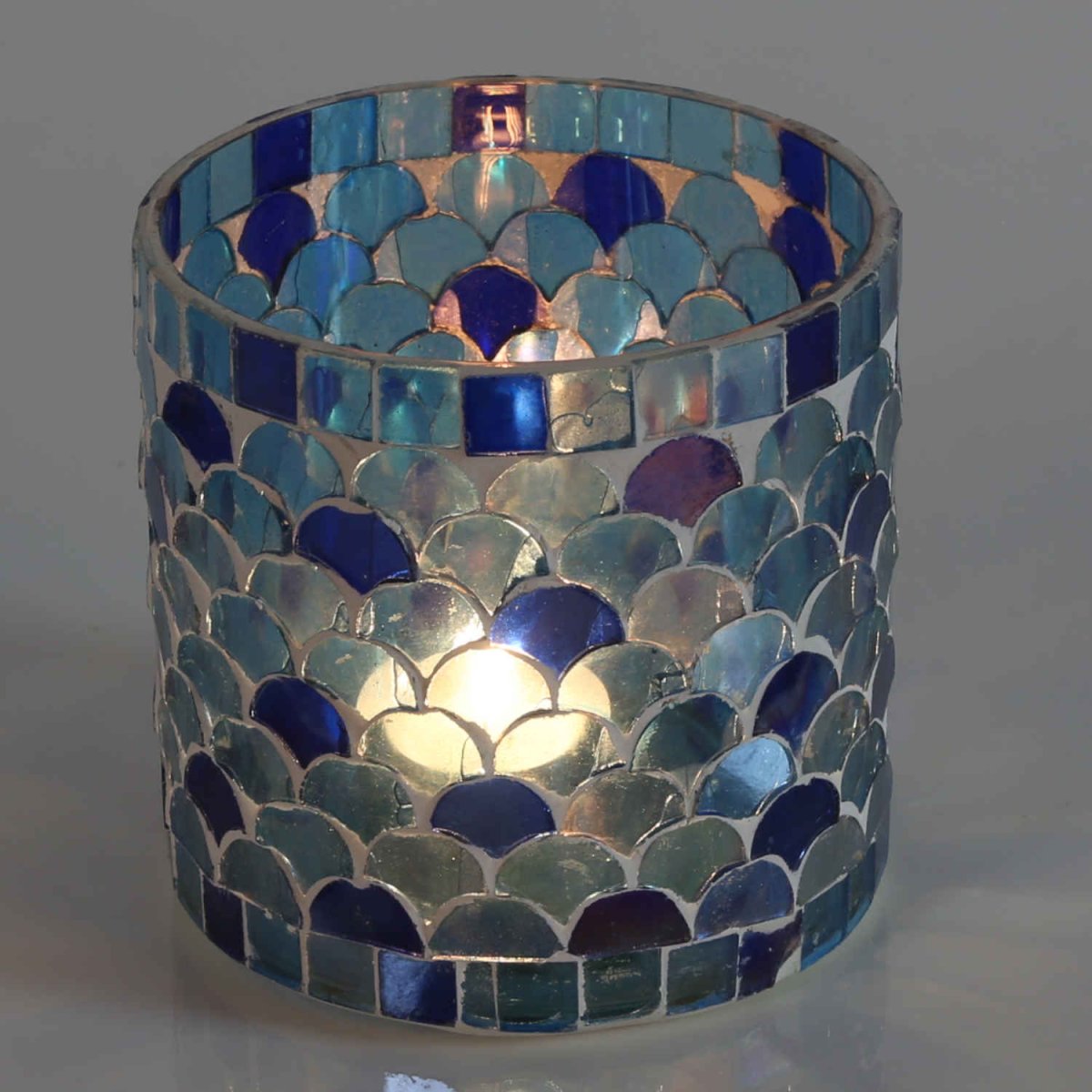 Oosterse mozaïek windlicht Athene donkerblauw - Afbeelding 6