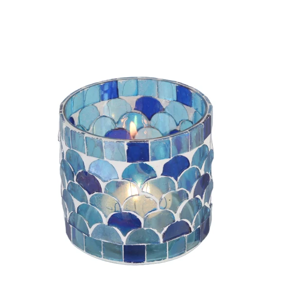 Oosterse mozaïek windlicht Athene donkerblauw - Afbeelding 8