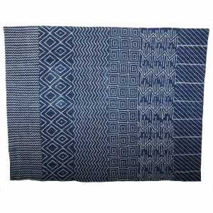 Ethno sprei Kantha blauw
