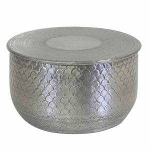 Oosterse bijzettafel Alava zilver