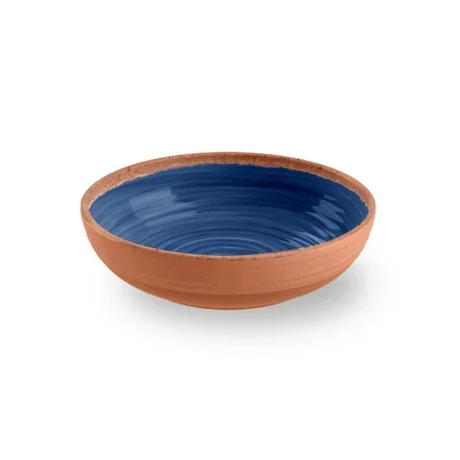 Rustic Swirl Bowl Melamine Groen - Blauw - Wit