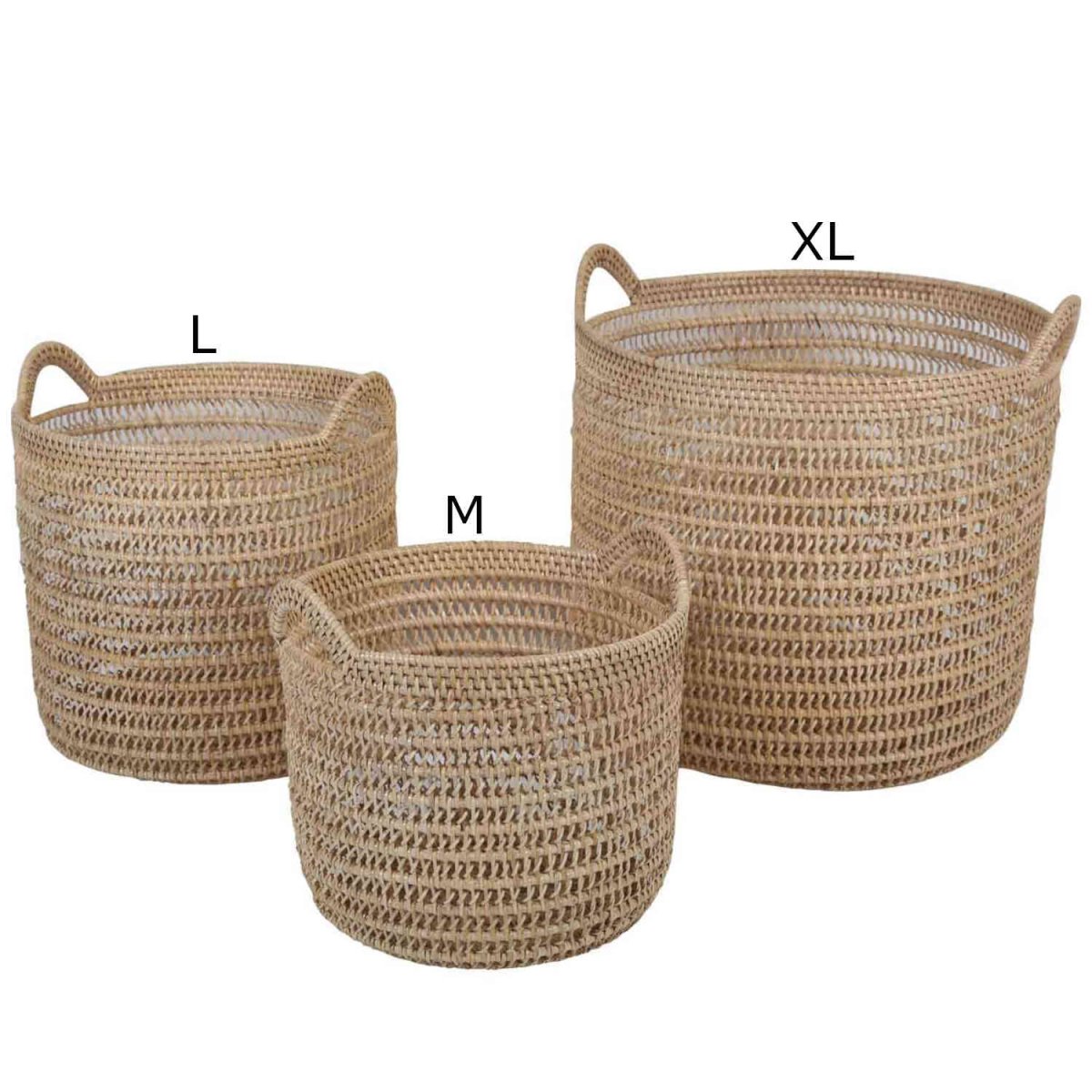 Rieten mand Eda naturel met handvat - Afbeelding 7