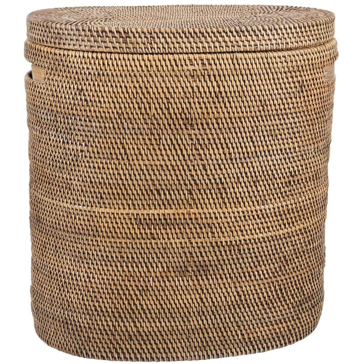 Rattan wasmand Ela met deksel - Afbeelding 3