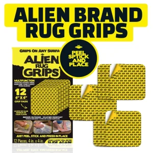 Voorafgesneden dubbelzijdige kleefpads 10x10cm - 12 stuks - Alien Rug Grips