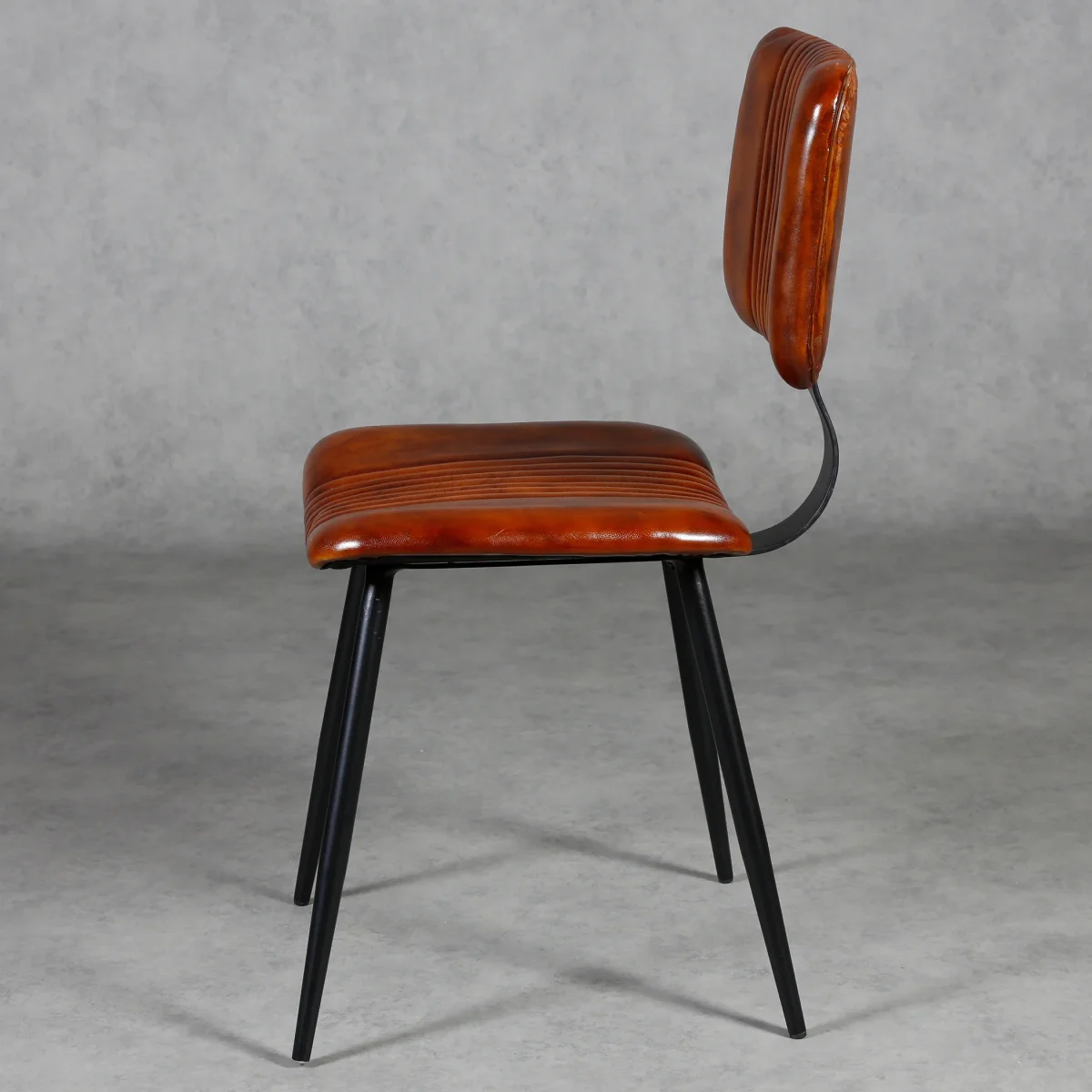 Eetkamerstoelen bruin leer - Afbeelding 6