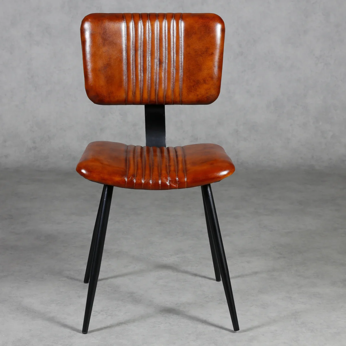 Eetkamerstoelen bruin leer - Afbeelding 7