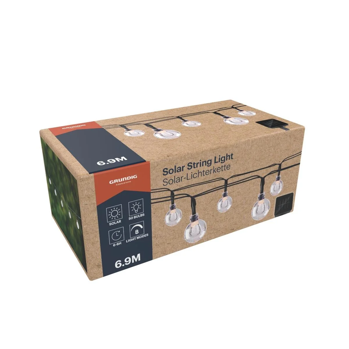 Solar Slinger 50 LED 6,9m Warm Wit - Grundig - Afbeelding 4