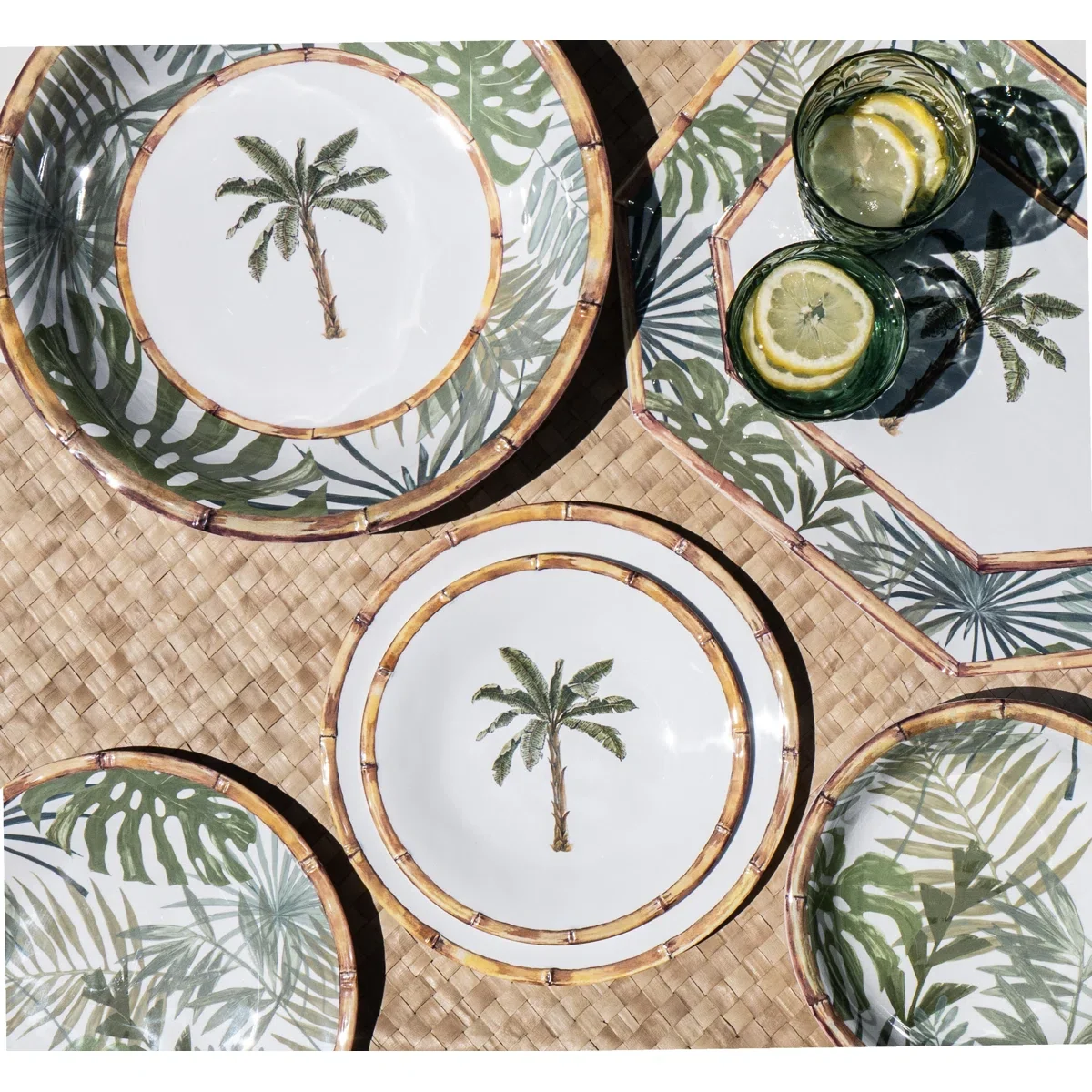 Tarhong - Rainforest Palm newwave melamine servies - Afbeelding 3
