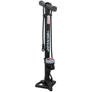 Fietspomp met drukmeter geschikt voor zowel Schrader  Presta en Dunlop ventielen - Dunlop
