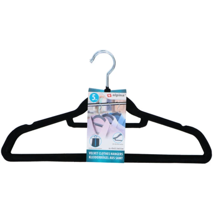 Fluwelen kleerhanger-en verbinder - Alpina - Afbeelding 8