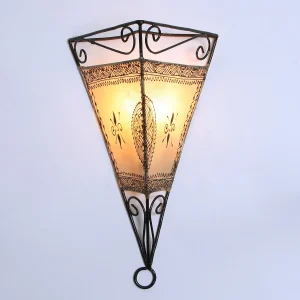 Emrah naturel lederen wandlamp
