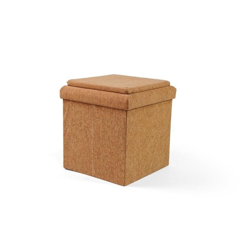 Poef, opbergbox en bijzettafel in 1 - Vierkante of ronde vorm Ottoman - Human Comfort - Afbeelding 3