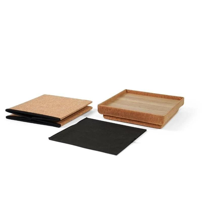 Poef, opbergbox en bijzettafel in 1 - Vierkante of ronde vorm Ottoman - Human Comfort - Afbeelding 7