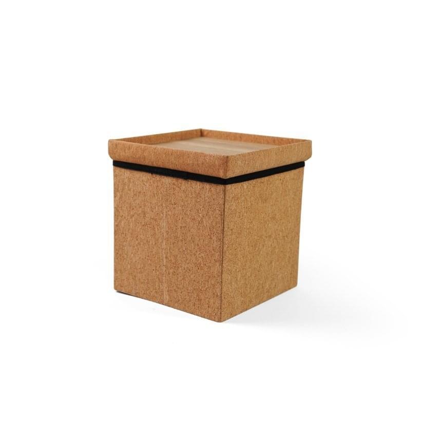 Poef, opbergbox en bijzettafel in 1 - Vierkante of ronde vorm Ottoman - Human Comfort - Afbeelding 5