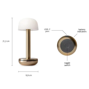 Draadloze en oplaadbare lamp Humble Two