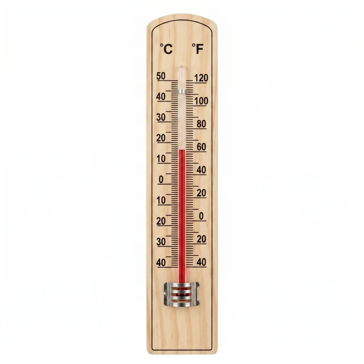Cheqo® Kamerthermometer - Thermometer voor Binnen - Houten Thermometer - Binnenthermometer - Wandthermometer - Celsius en Fahrenheit - Temperatuurmeter - Analoge Thermometer - Woonkamer Thermometer - Slaapkamer - Thermometer Buiten