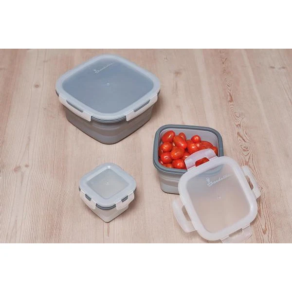 Opvouwbare lunchtrommelset - 3 stuks - Isabella - Afbeelding 2
