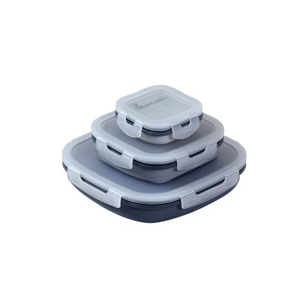 Opvouwbare lunchtrommelset - 3 stuks - Isabella - Afbeelding 4