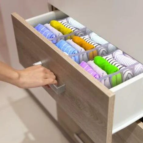 Organizer voor kleding - transparante mand in nylon - Alpina - Afbeelding 3