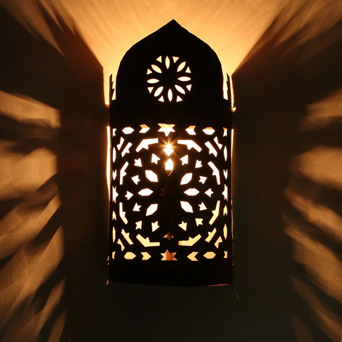 Oosterse ijzeren wandlamp EWL02 - Afbeelding 2