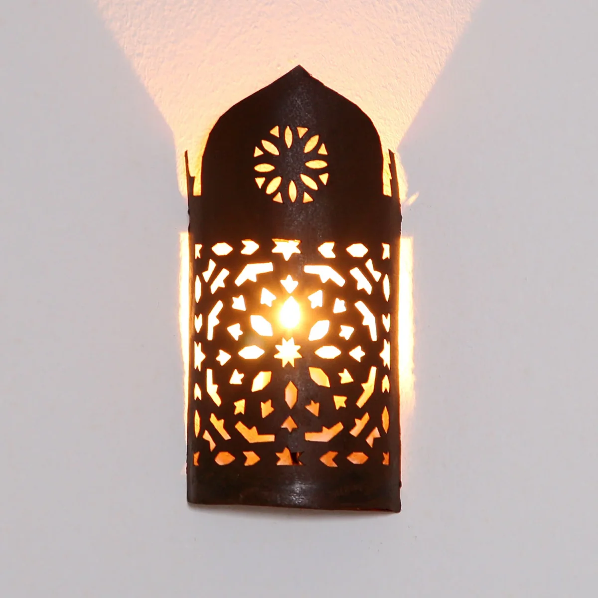 Oosterse ijzeren wandlamp EWL02 - Afbeelding 3