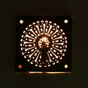 Oosterse ijzeren wandlamp EWL36