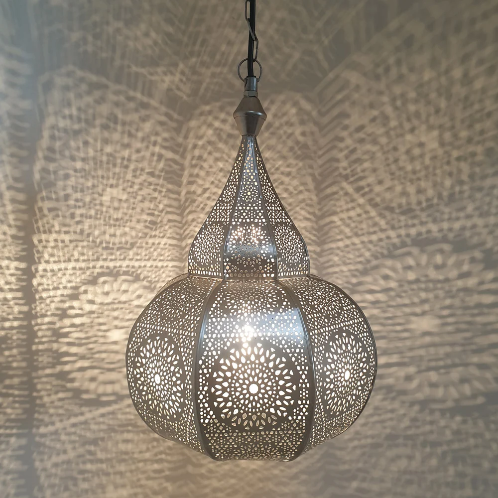 Oosterse lamp Layoune zilver - Afbeelding 2
