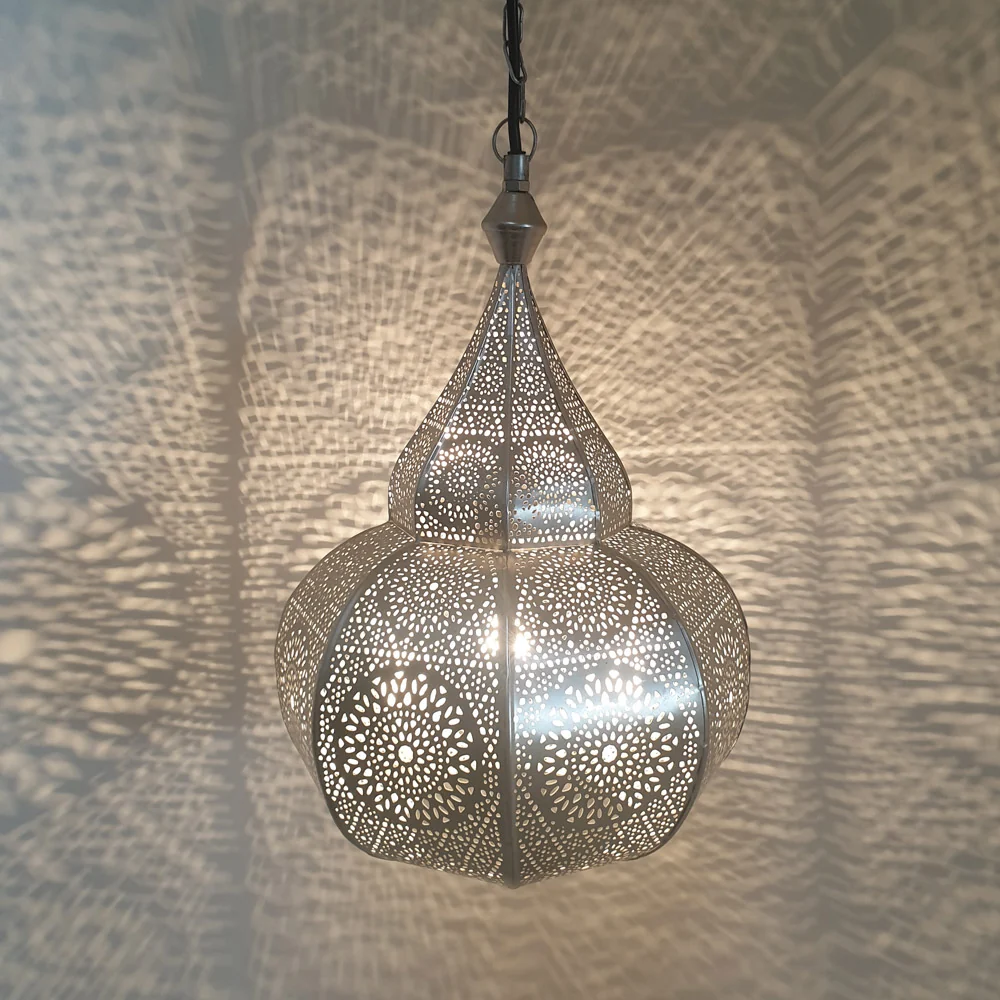 Oosterse lamp Layoune zilver - Afbeelding 3