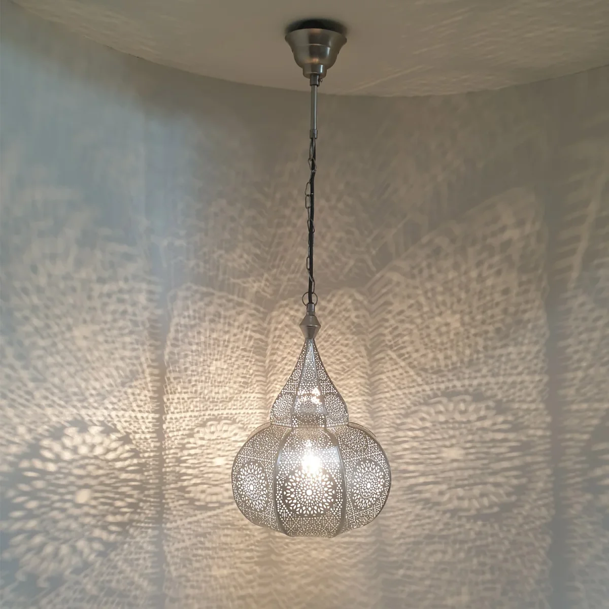 Oosterse lamp Layoune zilver - Afbeelding 4