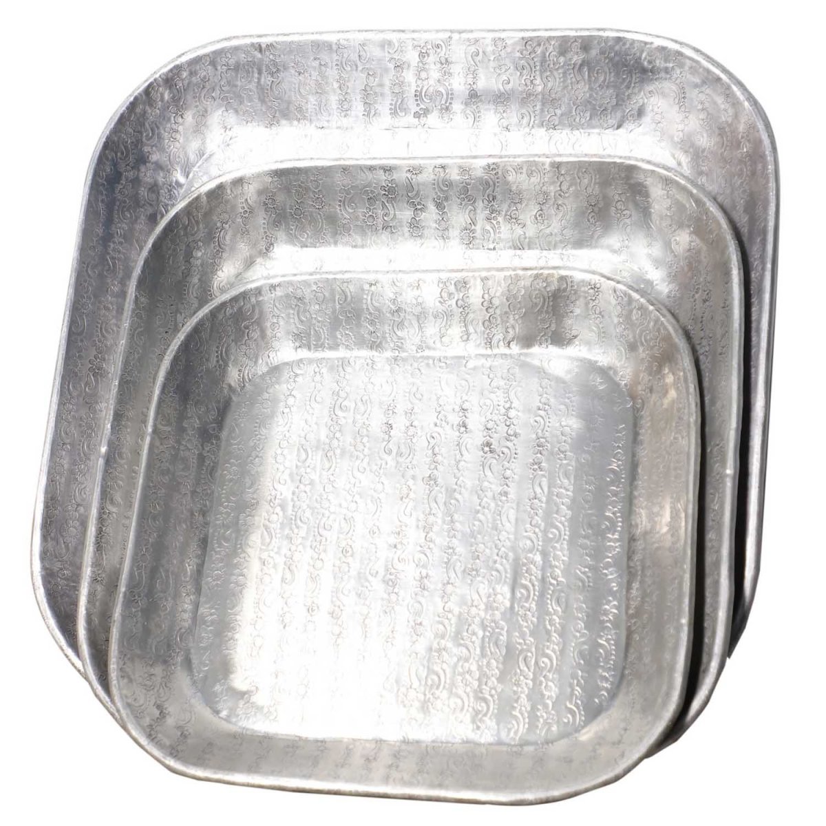 Oosters dienblad Prisma zilver - Afbeelding 2